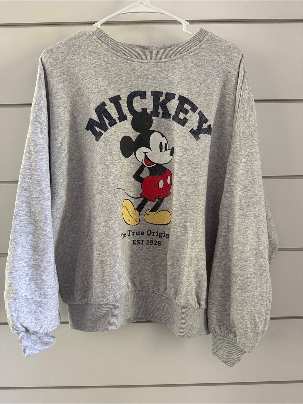 H&M Mickey Graphic Oversized Crewneck